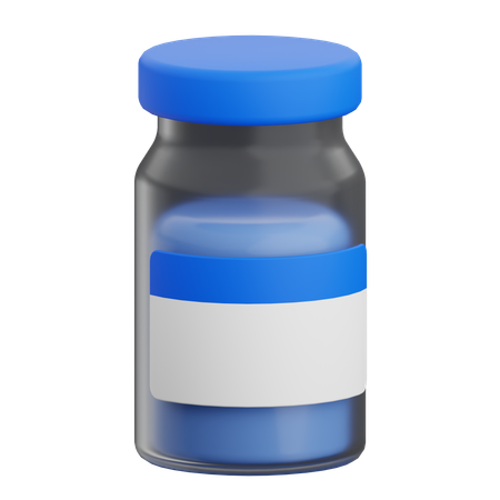 Vaccine Bottle  3D Icon