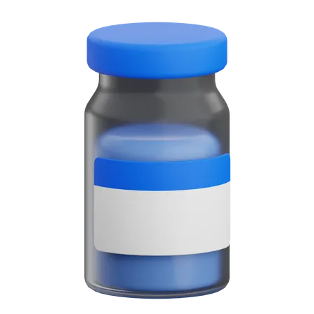 Vaccine Bottle  3D Icon