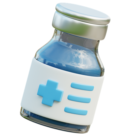 Vaccine Bottle  3D Icon