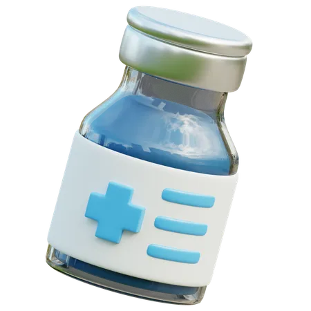 Vaccine Bottle  3D Icon