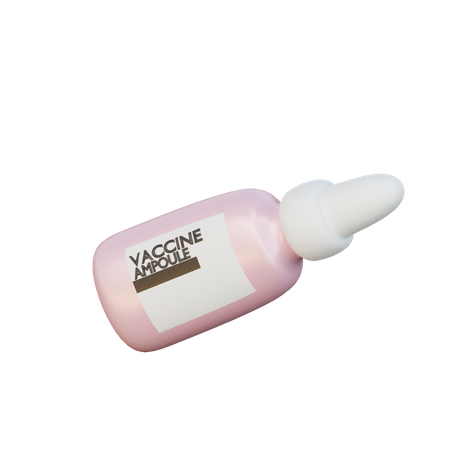 Vaccine Bottle  3D Illustration