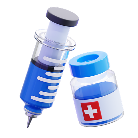 Vaccine Injection  3D Icon