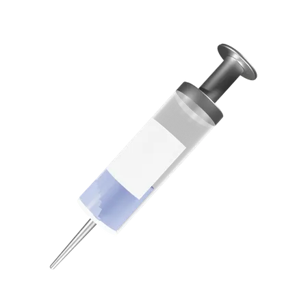 A Clean Vaccine Shot For Your Medical Project 3D Illustration