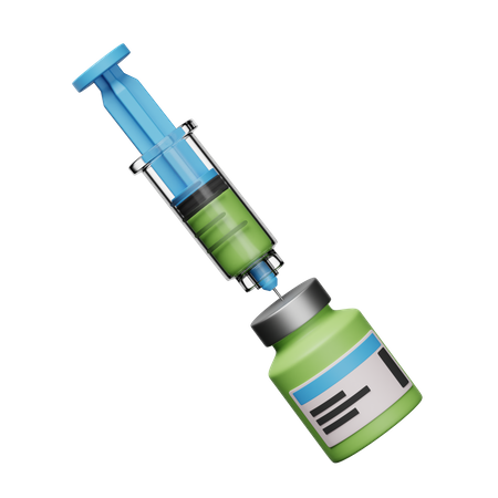 Vaccine Syringe  3D Icon