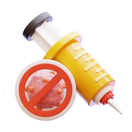 Vaccine Syringe  3D Icon