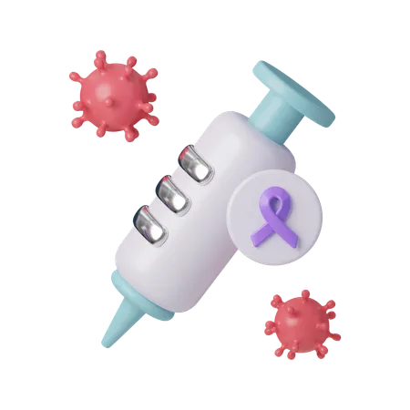 Vaccine Syringe  3D Icon