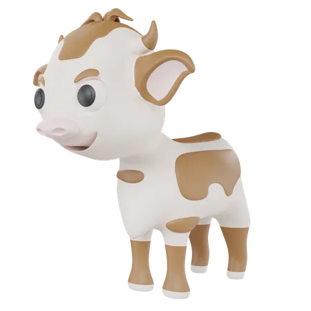 Vache  3D Icon