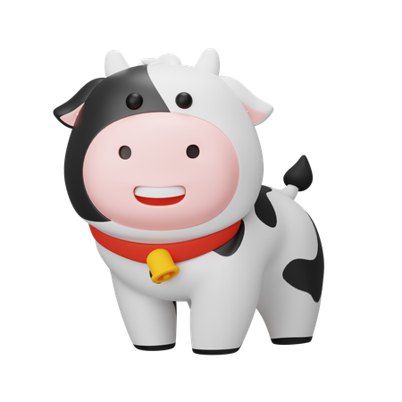 Vache  3D Icon