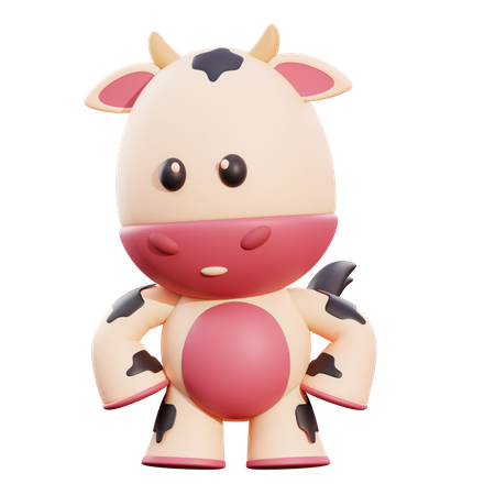 Vache  3D Illustration