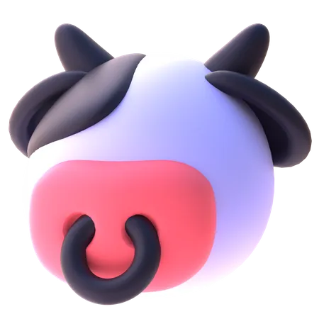 Vache  3D Icon