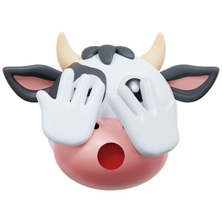 Vache à l'oeil furtif  3D Icon