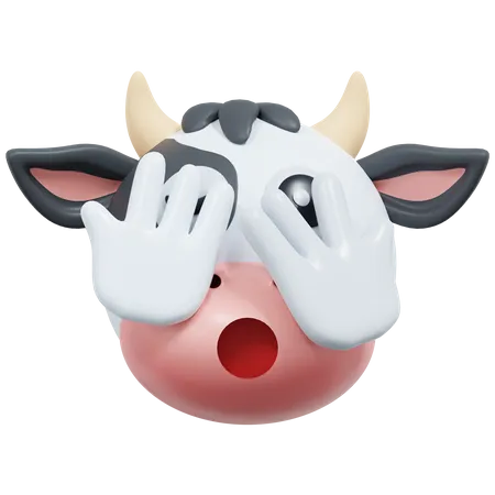 Vache à l'oeil furtif  3D Icon