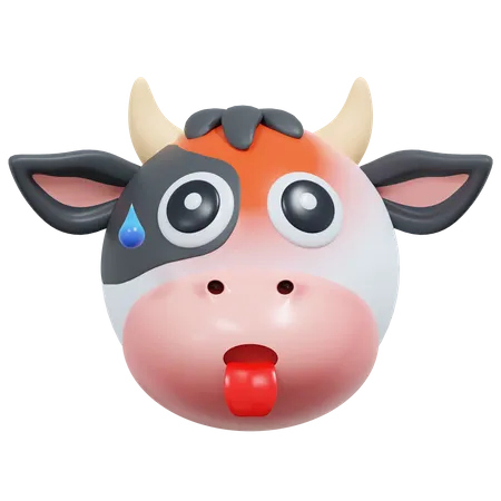 Vache épuisée  3D Icon