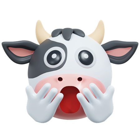 Vache étonnée  3D Icon