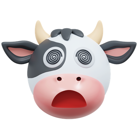 Vache hypnotisée  3D Icon