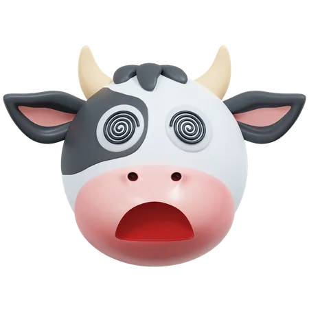 Vache hypnotisée  3D Icon