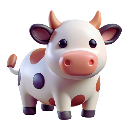 Vache mignonne  3D Icon