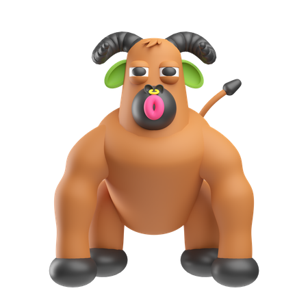 Monstre de vache  3D Icon