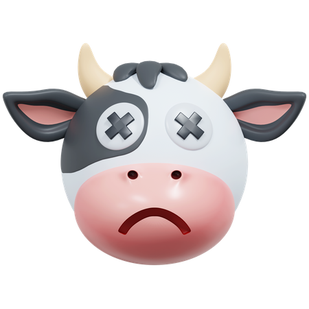 Vache aux yeux morts  3D Icon