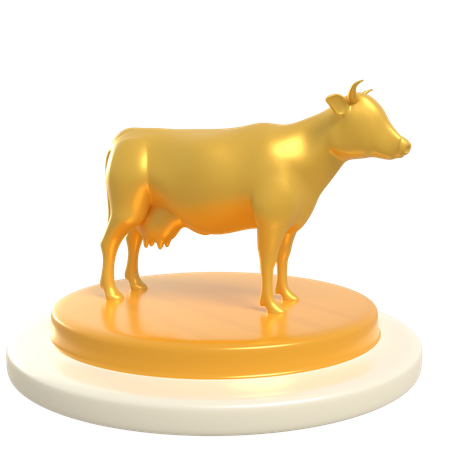 Podium de vache  3D Illustration