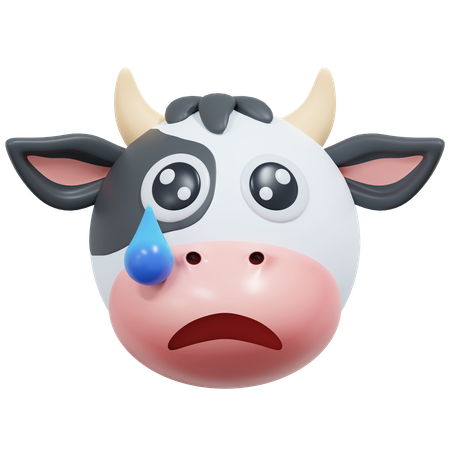 Vache triste  3D Icon