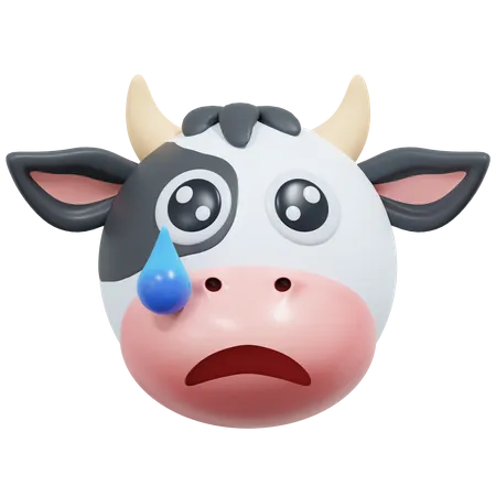 Vache triste  3D Icon