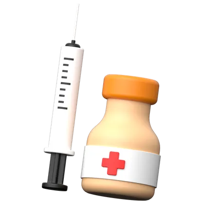 Vacina  3D Icon