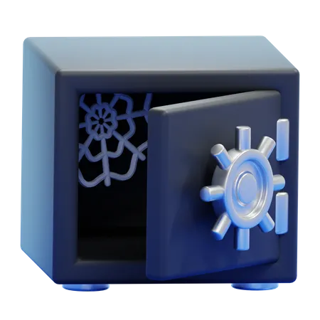 Caja fuerte vacia  3D Icon