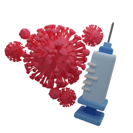 Vacuna contra el coronavirus  3D Illustration