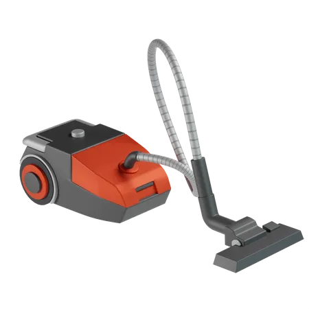 Vacuum Cleaner 3 D Illustration In Transparent Background 3D Icon