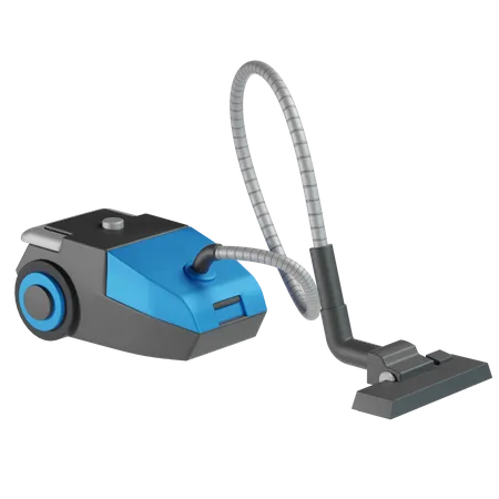 Vacuum Cleaner 3 D Illustration In Transparent Background 3D Icon