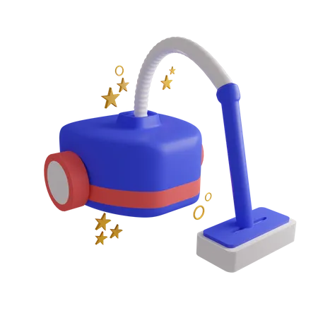 Vacuum Cleaner 3 D Illustration Contains PNG BLEND And OBJ Files 3D Icon
