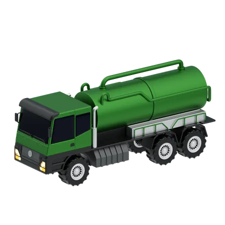 Vacuum Truck  3D Icon