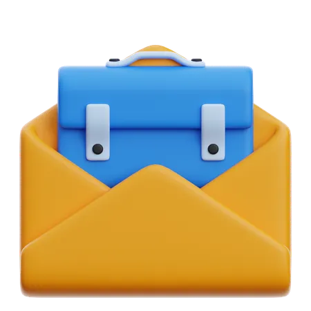 E-mail de vaga de emprego  3D Icon