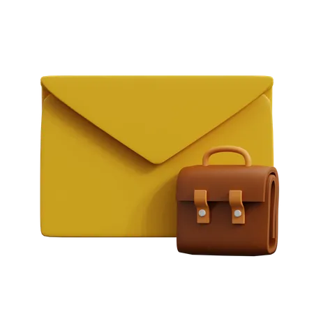 E-mail de vaga de emprego  3D Icon