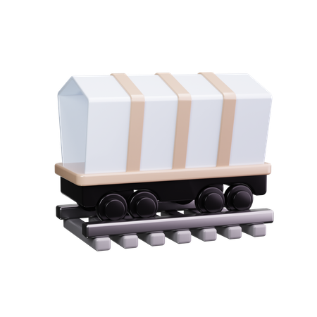 Vagón de tren  3D Icon