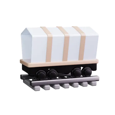 Vagón de tren  3D Icon