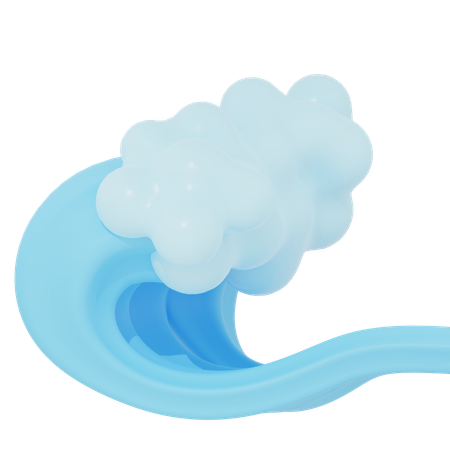 Vague de mer  3D Icon