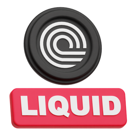 Onde liquide  3D Icon