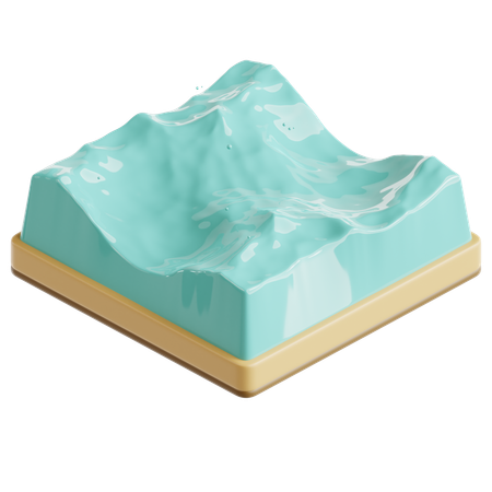 Vagues  3D Icon