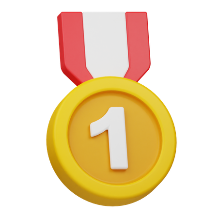 Médaille du gagnant  3D Icon