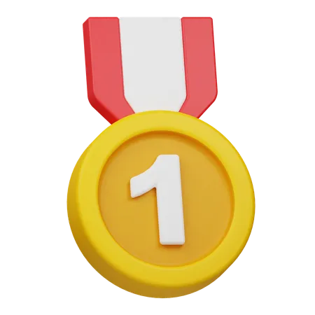 Médaille du gagnant  3D Icon