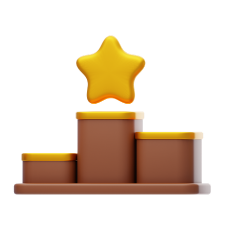 Podium gagnant  3D Icon