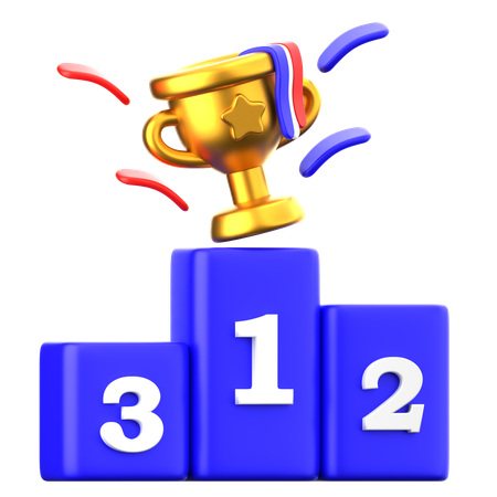 Podium gagnant  3D Icon