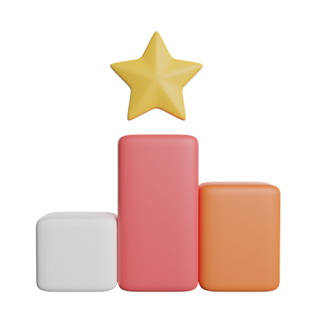 Podium gagnant  3D Icon