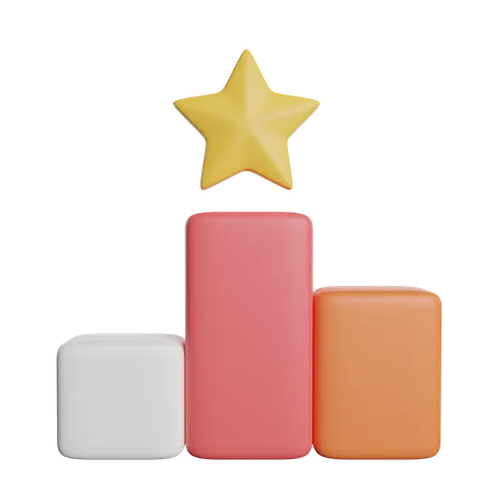 Podium gagnant  3D Icon