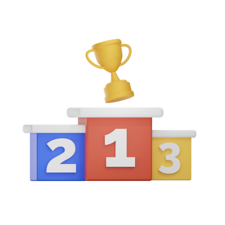 Podium gagnant  3D Icon