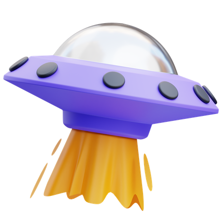 Vaisseau spatial extraterrestre  3D Icon