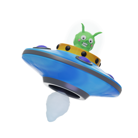 Vaisseau spatial extraterrestre  3D Icon