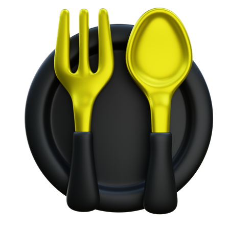 Vaisselle de restaurant  3D Icon